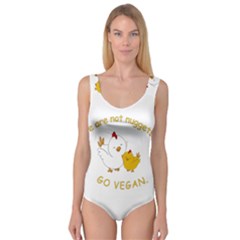 Go Vegan - Cute Chick  Princess Tank Leotard  by Valentinaart