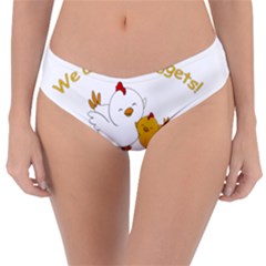 Go Vegan - Cute Chick  Reversible Classic Bikini Bottoms by Valentinaart