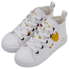 Go Vegan - Cute Chick  Kid s Mid-top Canvas Sneakers