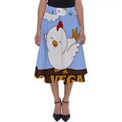 Go Vegan - Cute Chick  Perfect Length Midi Skirt by Valentinaart