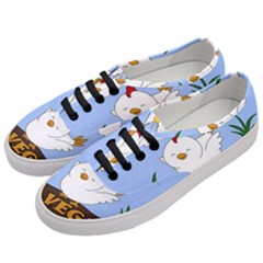 Go Vegan - Cute Chick  Women s Classic Low Top Sneakers by Valentinaart