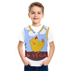 Go Vegan - Cute Chick  Kids  Sportswear by Valentinaart