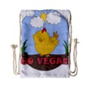 Go Vegan - Cute Chick  Drawstring Bag (Small) View1