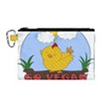 Go Vegan - Cute Chick  Canvas Cosmetic Bag (Medium) View1