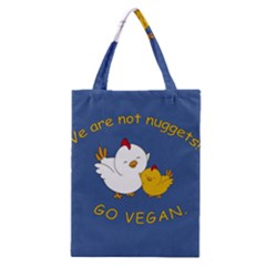 Go Vegan - Cute Chick  Classic Tote Bag by Valentinaart