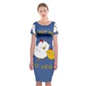 Go Vegan - Cute Chick  Classic Short Sleeve Midi Dress View1