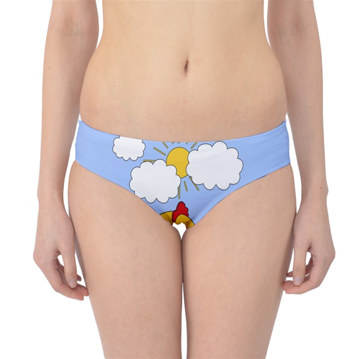 Go Vegan - Cute Chick  Hipster Bikini Bottoms