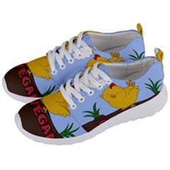 Go Vegan - Cute Chick  Men s Lightweight Sports Shoes by Valentinaart