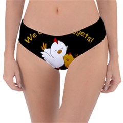 Go Vegan - Cute Chick  Reversible Classic Bikini Bottoms by Valentinaart