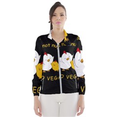 Go Vegan - Cute Chick  Wind Breaker (women) by Valentinaart