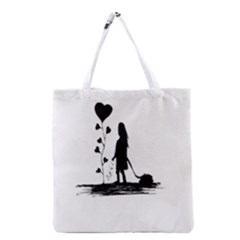 Sowing Love Concept Illustration Small Grocery Tote Bag by dflcprints