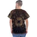 Steampunk, Wonderful Noble Steampunnk Design Men s V-Neck Scrub Top View2