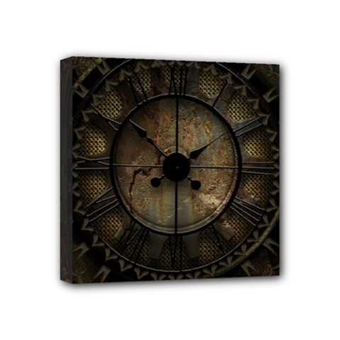 Steampunk, Wonderful Noble Steampunnk Design Mini Canvas 4  X 4  by FantasyWorld7