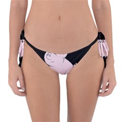 Go Vegan - Cute Pig Reversible Bikini Bottom