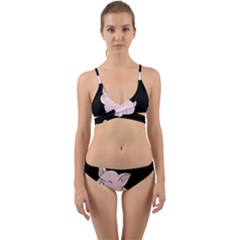 Go Vegan - Cute Pig Wrap Around Bikini Set