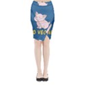 Go Vegan - Cute Pig Midi Wrap Pencil Skirt View1