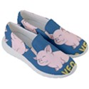 Go Vegan - Cute Pig Women s Lightweight Slip Ons View3