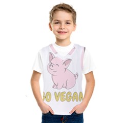 Go Vegan - Cute Pig Kids  Sportswear by Valentinaart