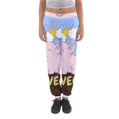 Go Vegan - Cute Pig Women s Jogger Sweatpants