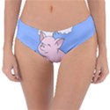 Go Vegan - Cute Pig Reversible Classic Bikini Bottoms View1