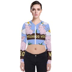 Go Vegan - Cute Pig Bomber Jacket