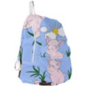 Go Vegan - Cute Pig Foldable Lightweight Backpack View3