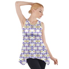 Decorative Ornate Pattern Side Drop Tank Tunic by dflcprints