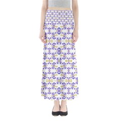 Decorative Ornate Pattern Full Length Maxi Skirt by dflcprints