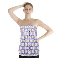 Decorative Ornate Pattern Strapless Top by dflcprints