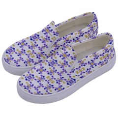 Decorative Ornate Pattern Kids  Canvas Slip Ons by dflcprints