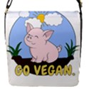 Go Vegan - Cute Pig Flap Covers (S)  View1