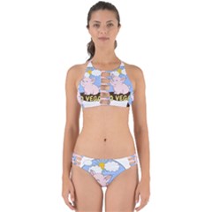 Go Vegan - Cute Pig Perfectly Cut Out Bikini Set