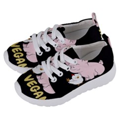 Go Vegan - Cute Pig And Chicken Kids  Lightweight Sports Shoes