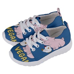 Go Vegan - Cute Pig And Chicken Kids  Lightweight Sports Shoes