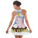 Go Vegan - Cute Pig and Chicken Cotton Racerback Dress View2