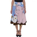 Go Vegan - Cute Pig and Chicken Perfect Length Midi Skirt View1