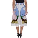 Go Vegan - Cute Pig and Chicken Perfect Length Midi Skirt View2