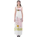 Go Vegan - Cute Pig and Chicken Empire Waist Maxi Dress View1