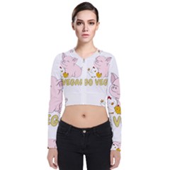 Go Vegan - Cute Pig And Chicken Bomber Jacket