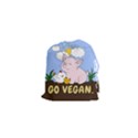 Go Vegan - Cute Pig and Chicken Drawstring Pouches (XS)  View1