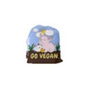 Go Vegan - Cute Pig and Chicken Drawstring Pouches (XS)  View2