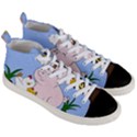 Go Vegan - Cute Pig and Chicken Men s Mid-Top Canvas Sneakers View3