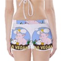 Go Vegan - Cute Pig and Chicken Boyleg Bikini Wrap Bottoms View2