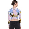 Go Vegan - Cute Pig and Chicken Bomber Jacket View2