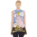 Friends Not Food - Cute Pig and Chicken Side Drop Tank Tunic View2