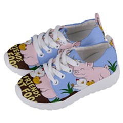 Friends Not Food - Cute Pig And Chicken Kids  Lightweight Sports Shoes