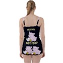 Friends Not Food - Cute Pig and Chicken Tie Front Two Piece Tankini View2