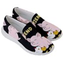 Friends Not Food - Cute Pig and Chicken Women s Lightweight Slip Ons View3