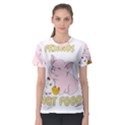 Friends Not Food - Cute Pig and Chicken Women s Sport Mesh Tee View1