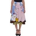 Friends Not Food - Cute Pig and Chicken Perfect Length Midi Skirt View1